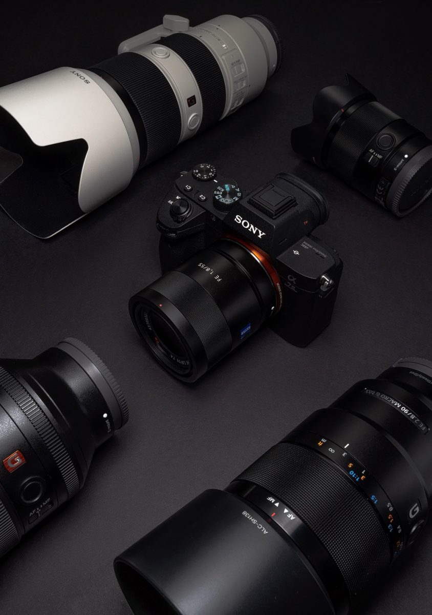 Sony a7iii with lenses for sony full-frame cameras