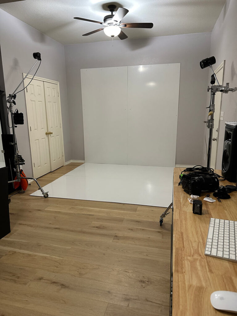 Small home photography studio